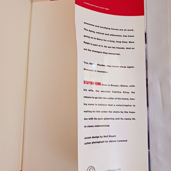 Insomnia by Stephen King Hardcover Book - Picture 5 of 10